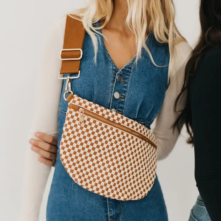 Brown Checkered Fanny offers Pack