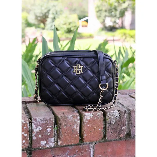 Bryce Crossbody | Black Quilted