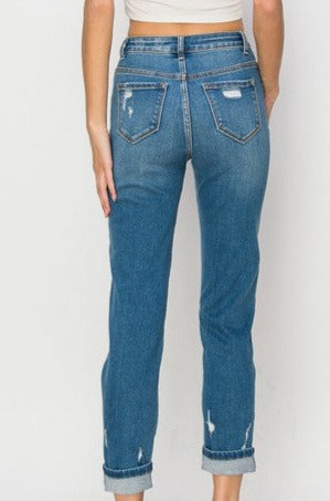 High Rise Medium Wash Jeans (Curvy)