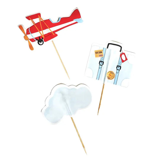 Airplane Cupcake Toppers