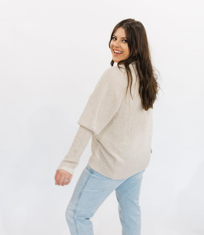 Super Soft Dolman Sleeve Sweater | Tan