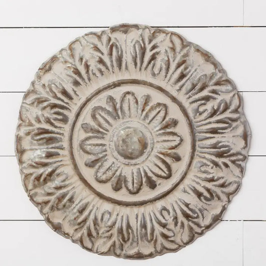 Round Embossed Wall Decor