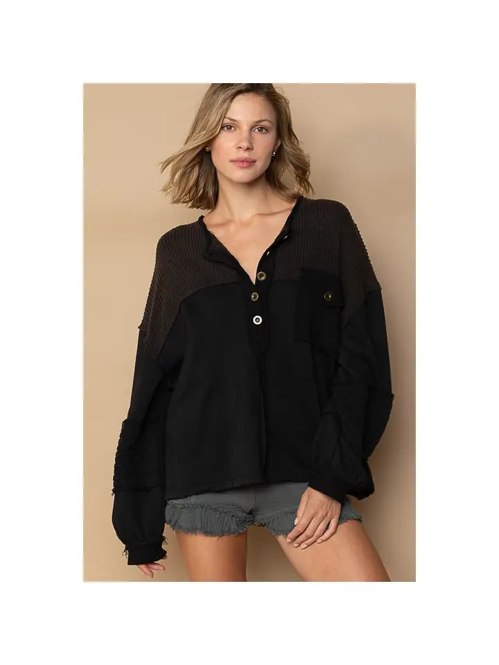 French Terry Top | Black