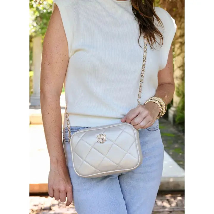 Bryce Crossbody | Pearl Quilted