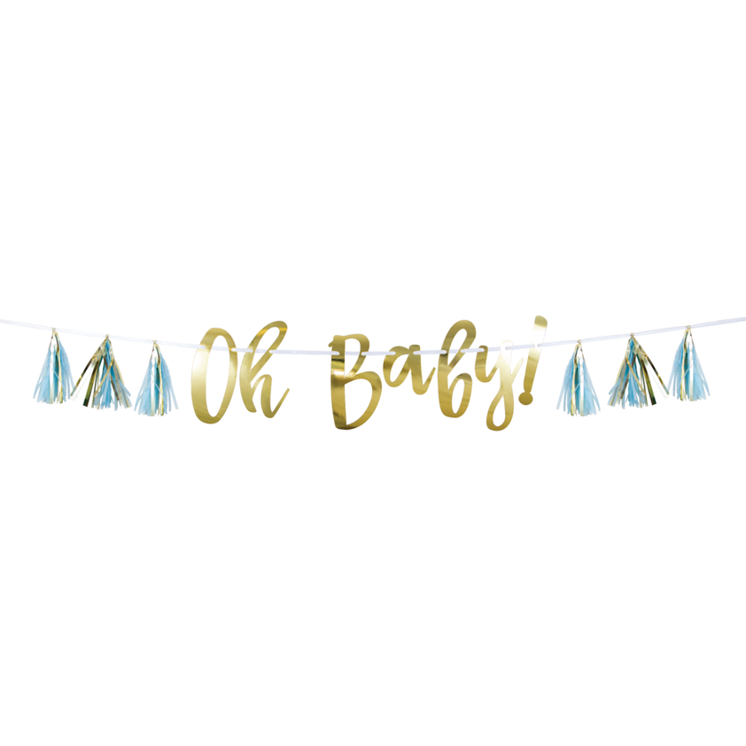 Blue Oh Baby Banner