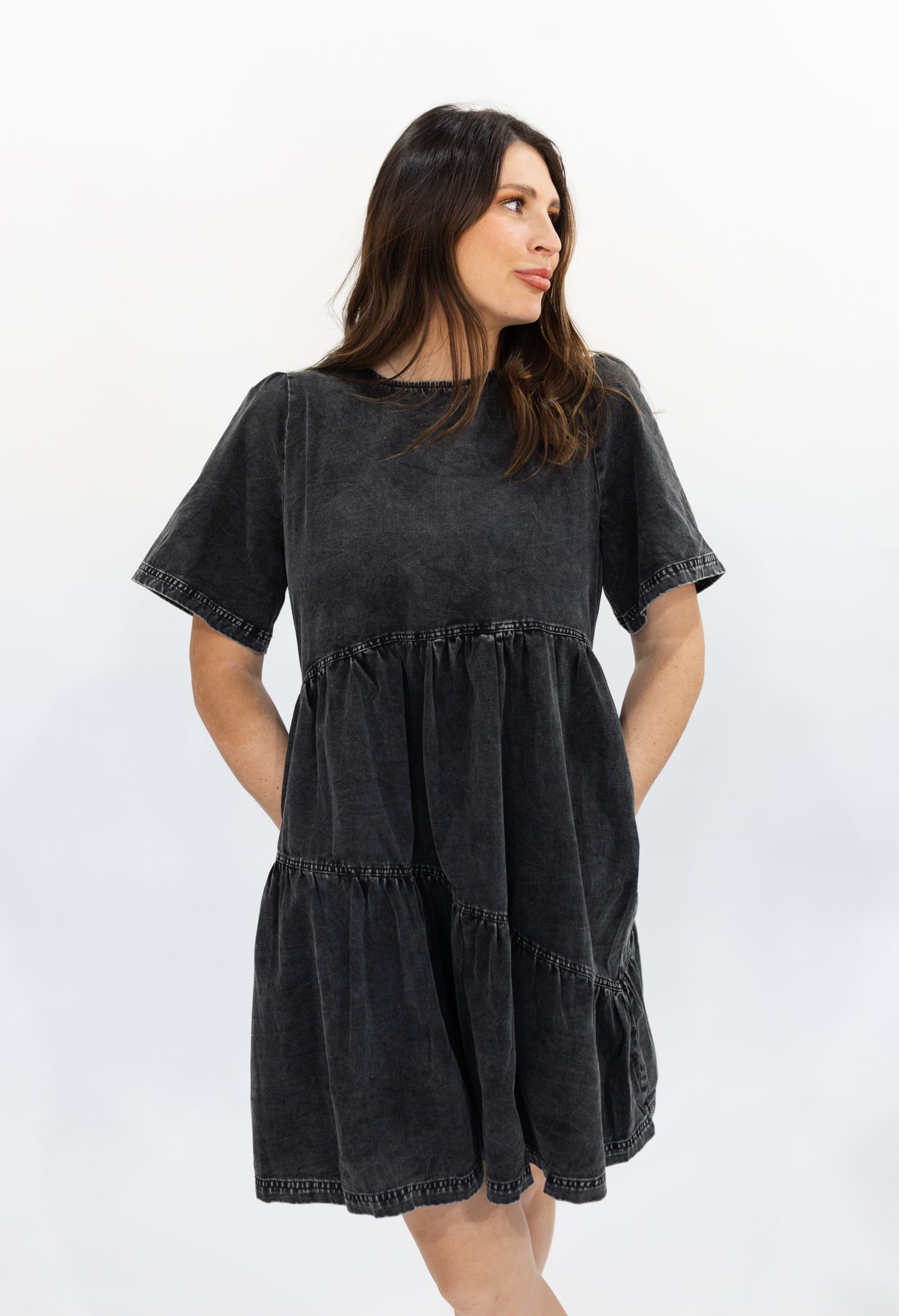 Black Denim Dress