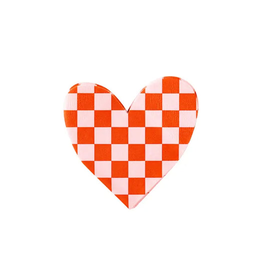 Checkered Heart Napkins