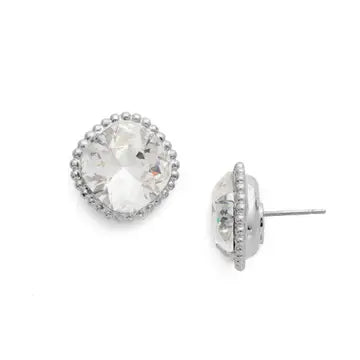 Elizabeth Stud Earrings | Silver