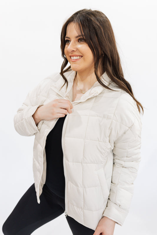 Cream Puffer Jacket