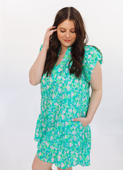 Lilly Floral Dress | Green