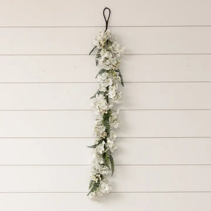 White Hydrangea Garland