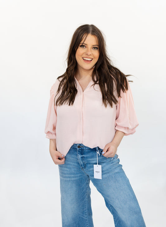 Khloe Blouse | Blush