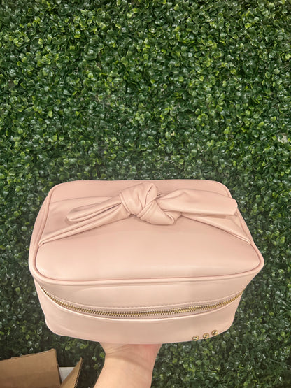 Madelyn Bow Makeup Bag | Blush