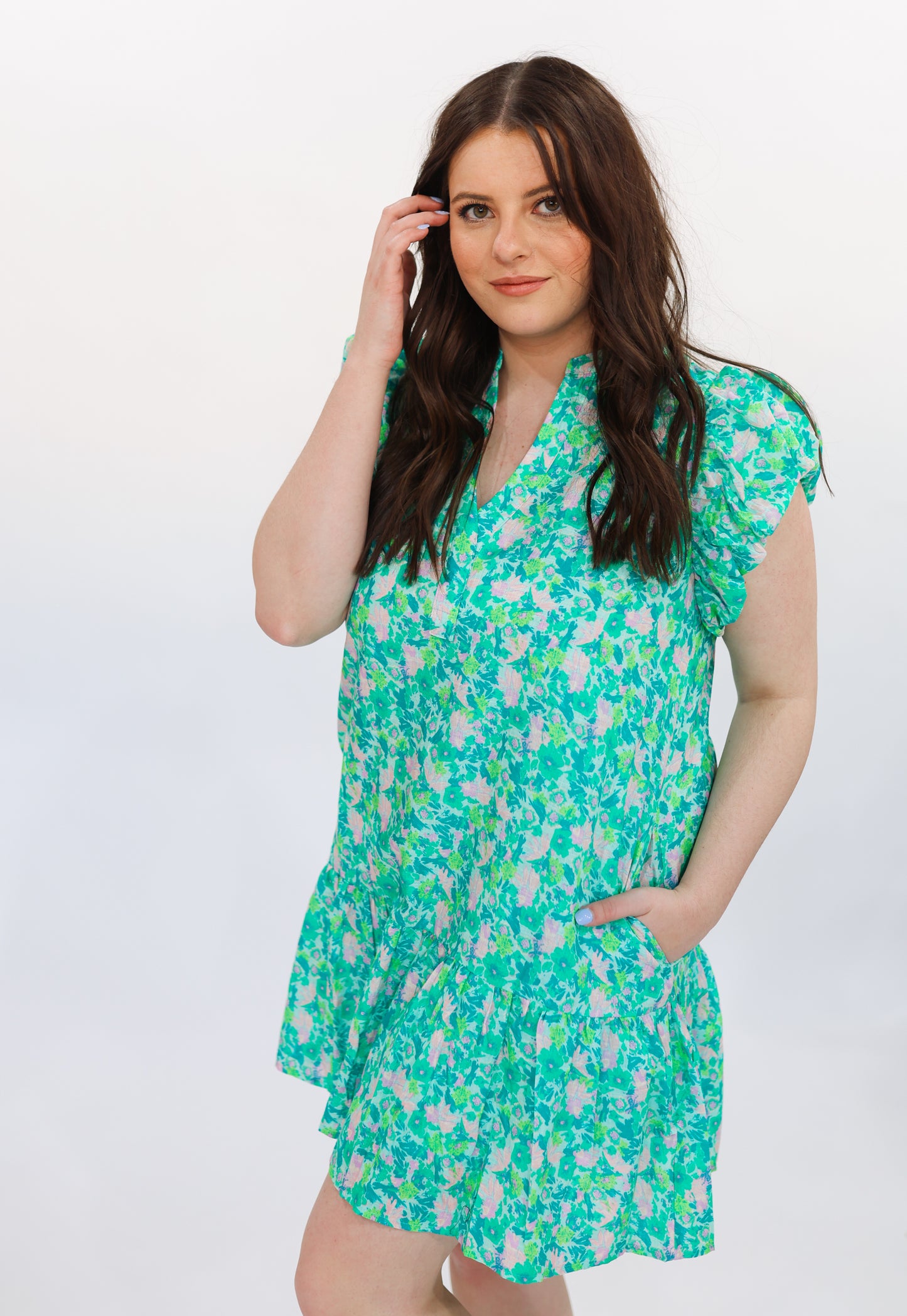 Lilly Floral Dress | Green