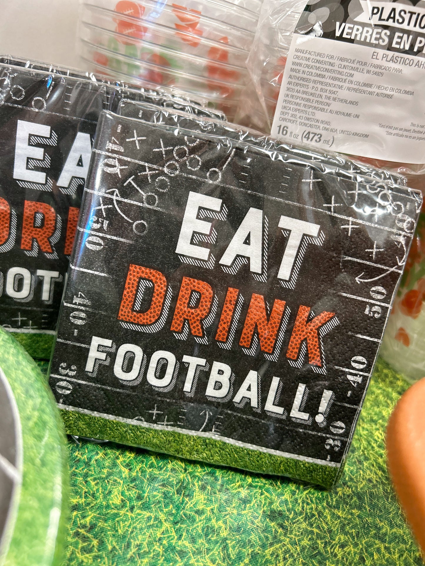 Eat Drink Football Napkins