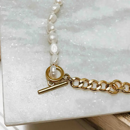 Pearled Chain Necklace | Waterproof