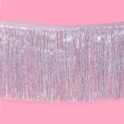 Silver Tinsel Banner