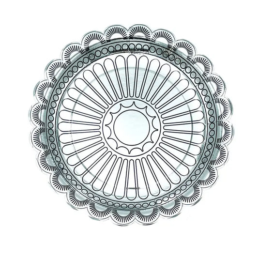 Silver Concho Dinner Plates