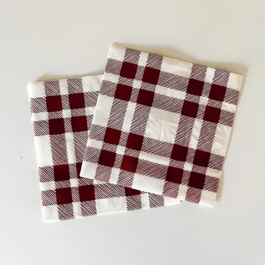 Red Plaid Napkins