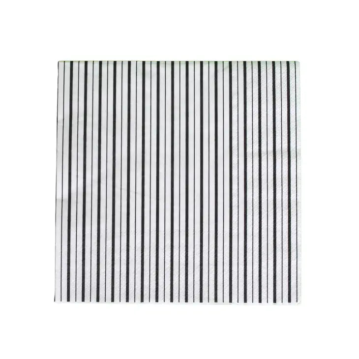 Black/White Stripe Napkins