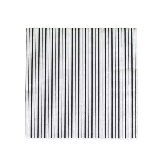 Black/White Stripe Napkins