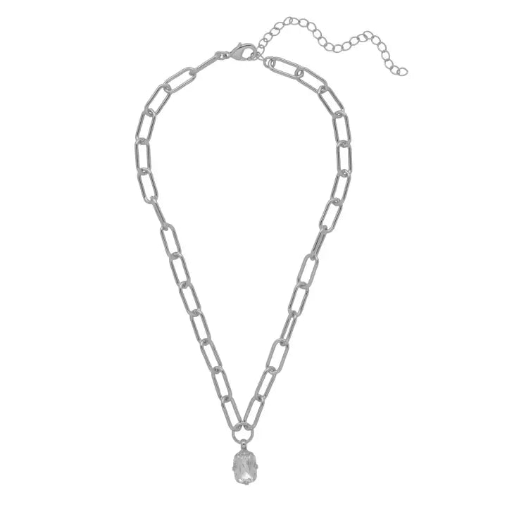 Nia Pendant Necklace | Silver